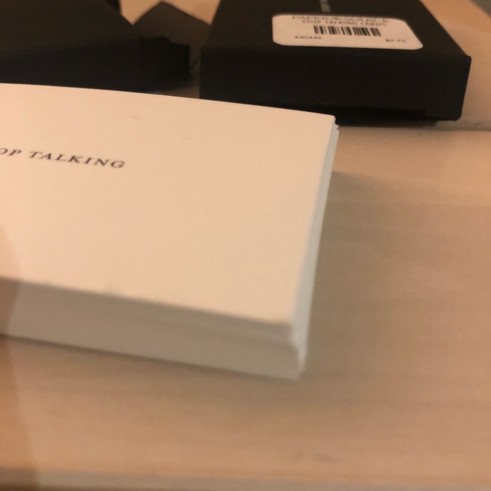 STOP TALKING “business cards” (box of 25) - Picture 5 of 5